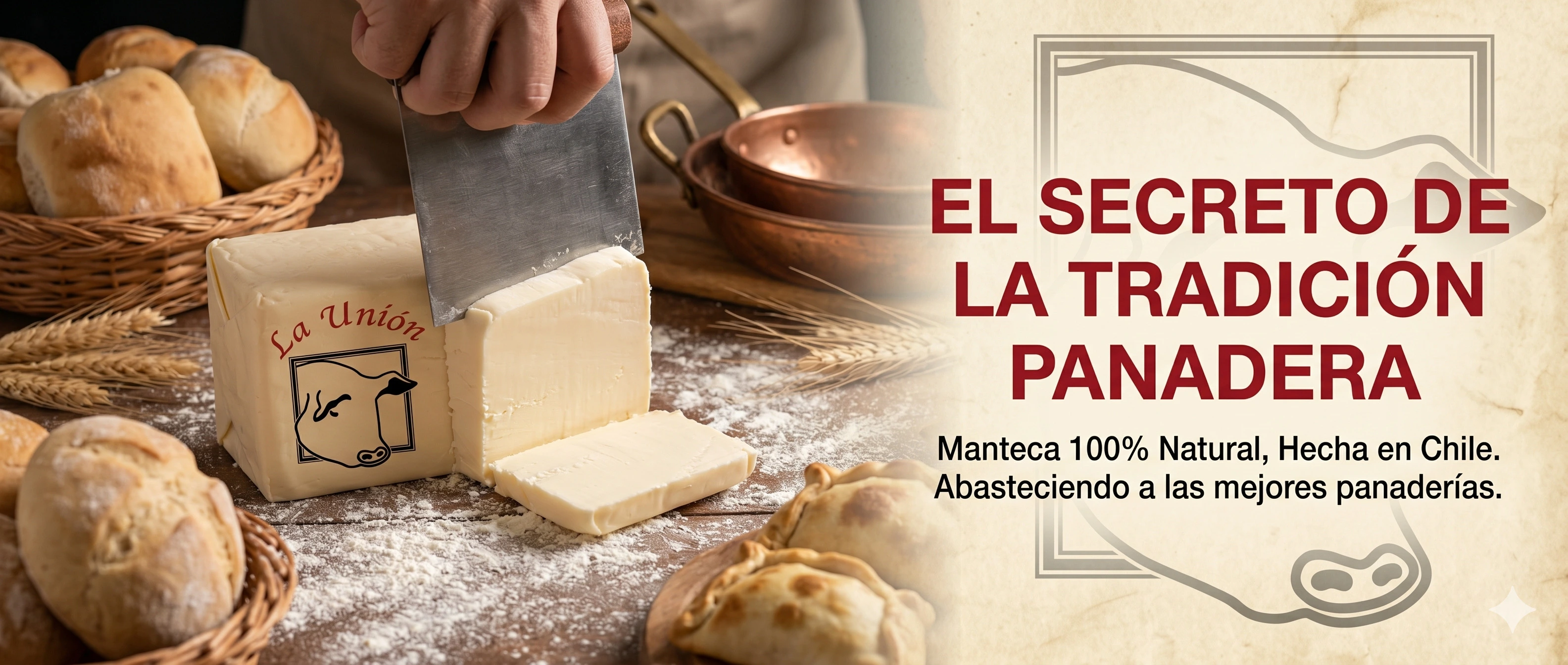 Tradición panadera — manteca 100% natural en las mejores panaderías de Chile